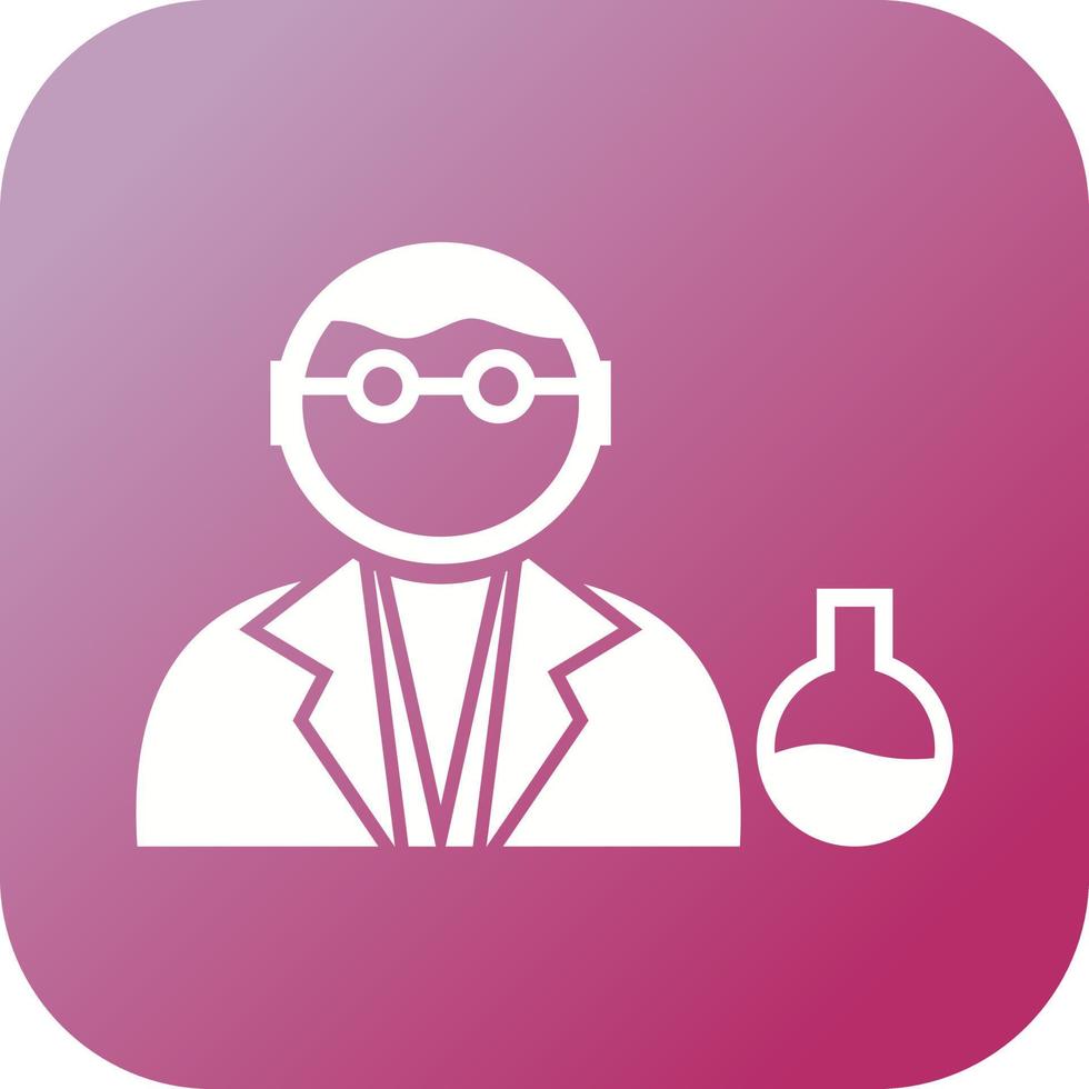 Unique Chemist Vector Glyph Icon