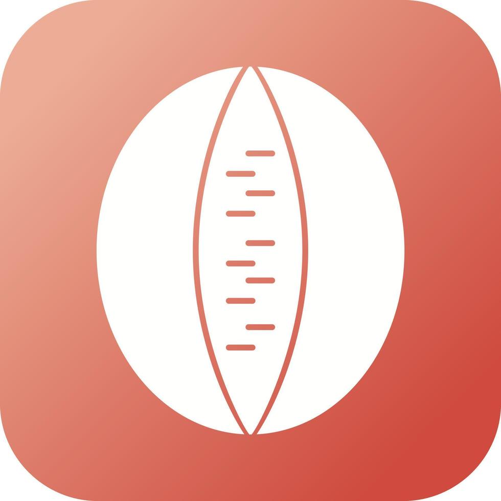 Unique Rock melon Vector Glyph Icon
