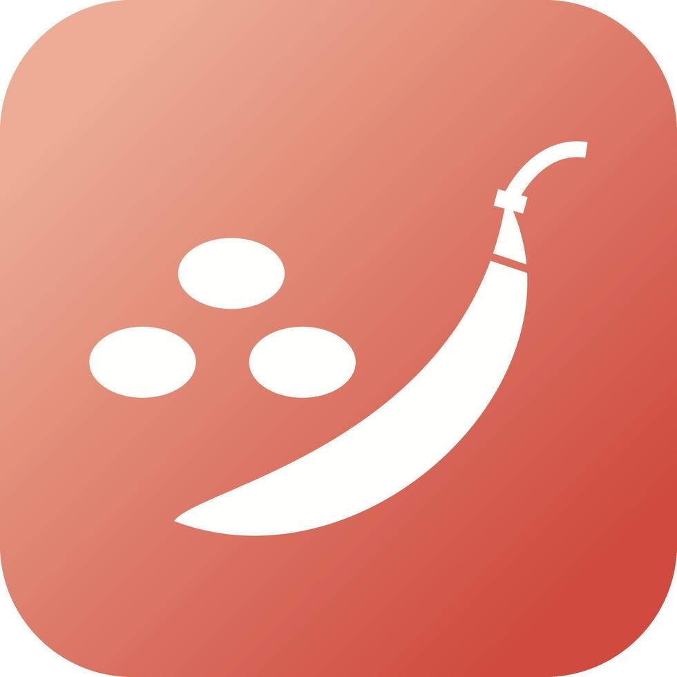 Unique Peas Vector Glyph Icon
