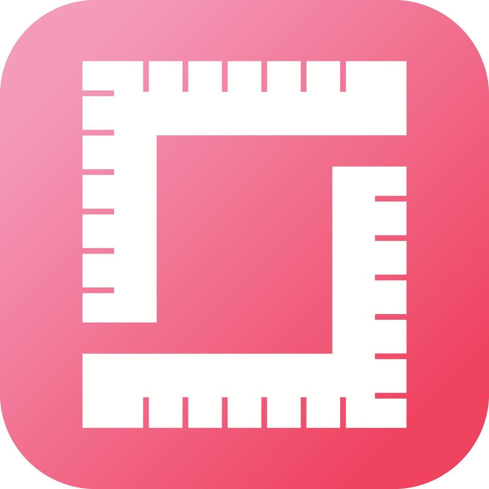 Unique Measurement Vector Glyph Icon