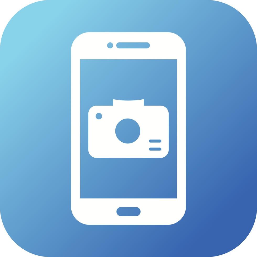 Unique Camera App Vector Glyph Icon