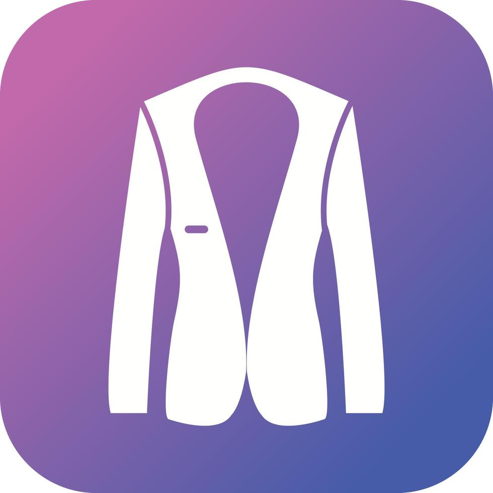 Unique Jacket Vector Glyph Icon