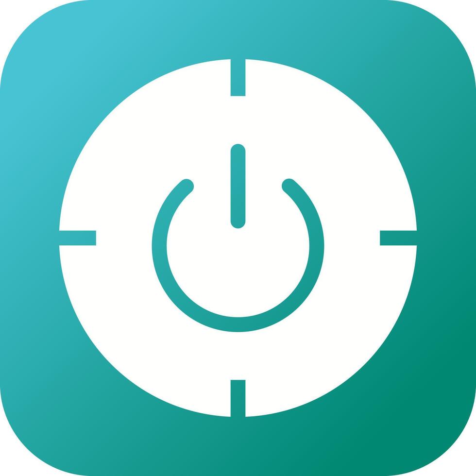 Unique Scheduled Power On And Off Vector Glyph Icon