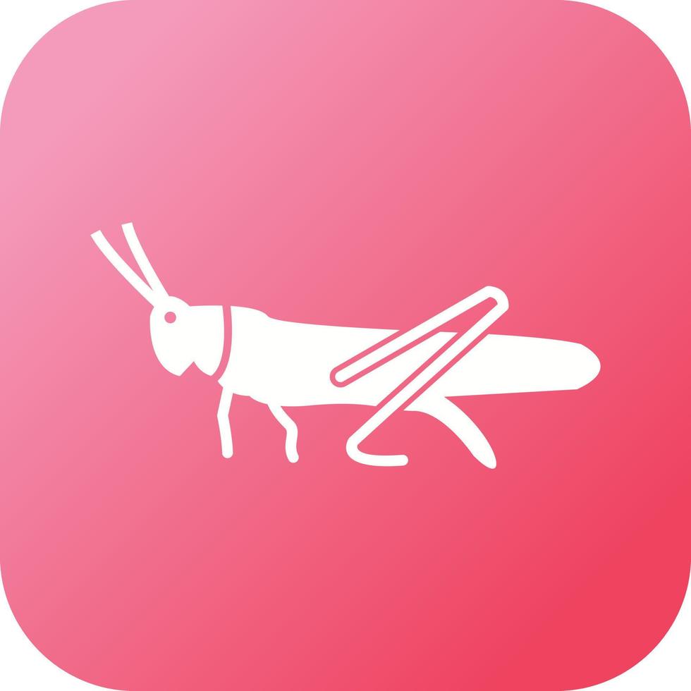 Unique grasshopper Glyph Vector Icon