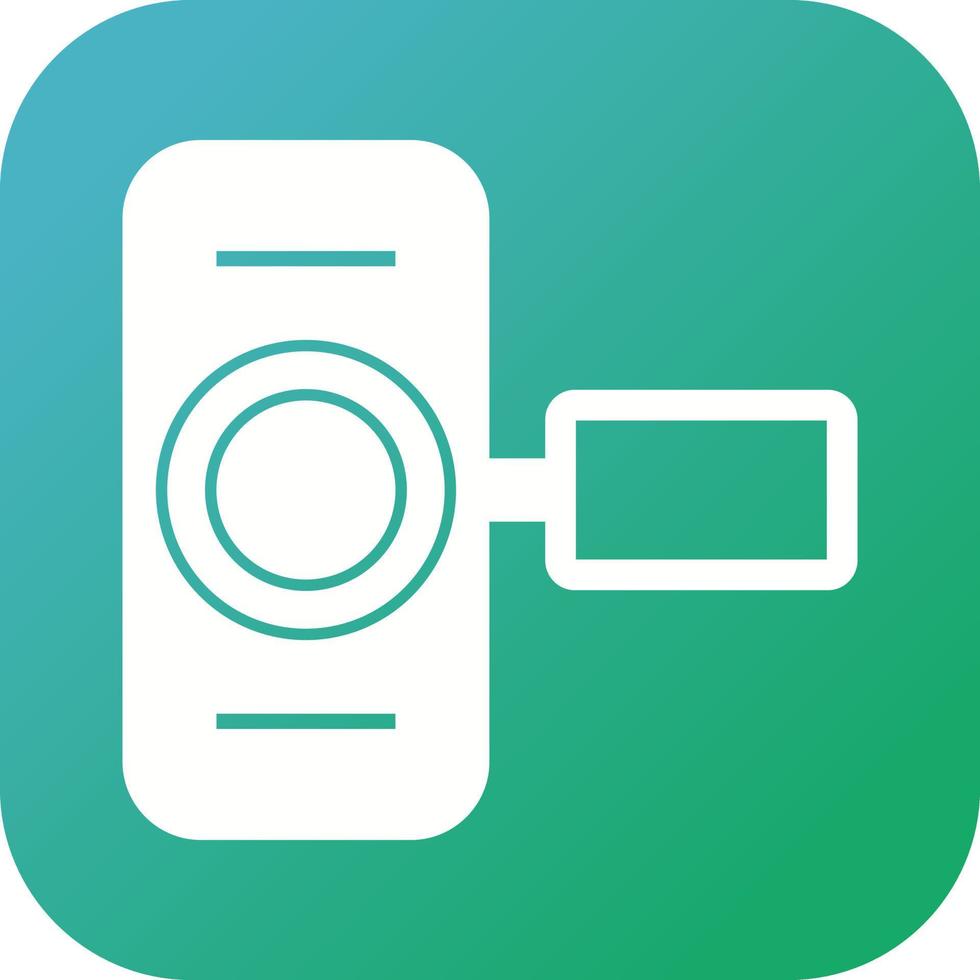 Unique Hand Camera I  Vector Glyph Icon
