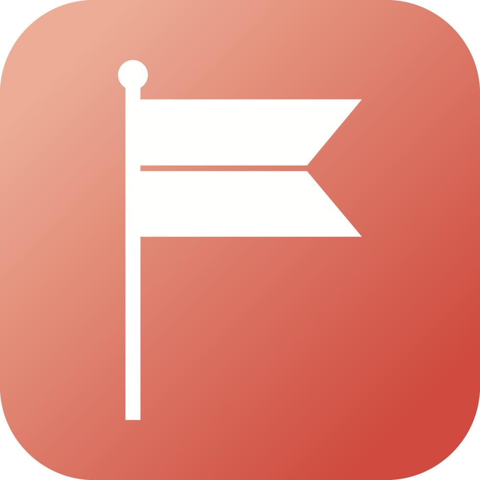 Beautiful Flag Glyph Vector Icon