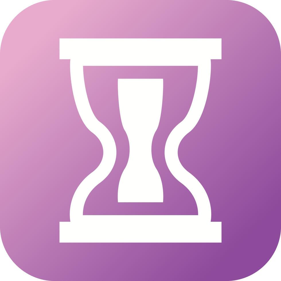 hermoso icono de glifo de vector de reloj de arena