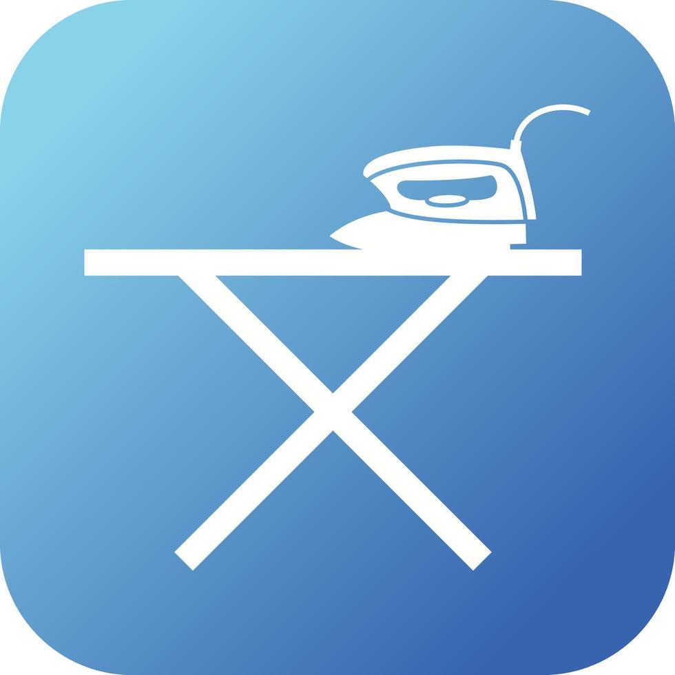 Unique Iron Stand Glyph Vector Icon