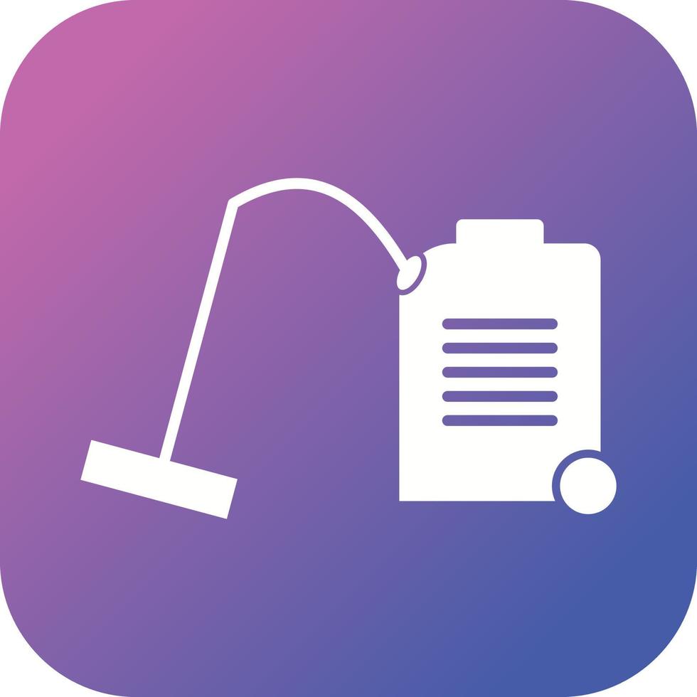 Unique vacuum Cleaner Glyph Vector Icon