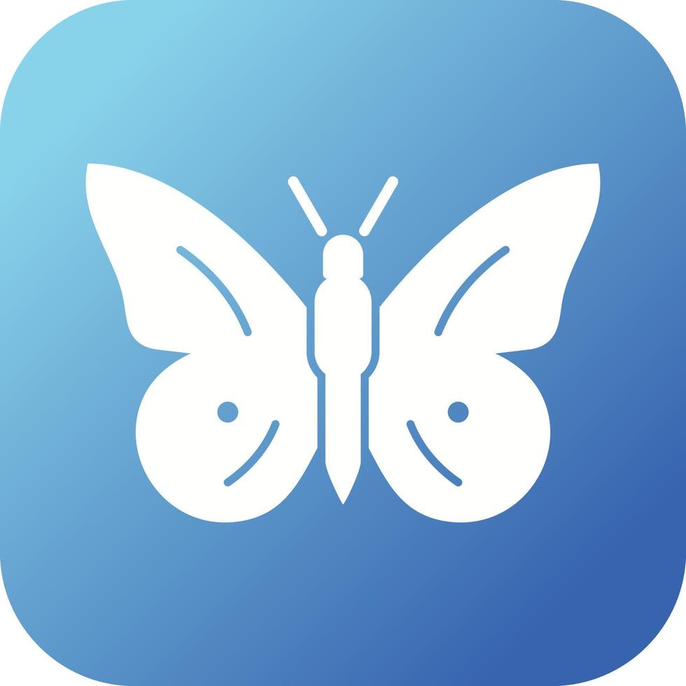 Unique Butterfly Vector Glyph Icon