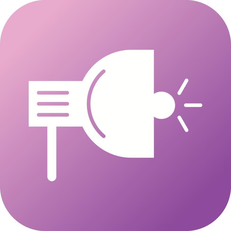 Beautiful Light Glyph Vector Icon