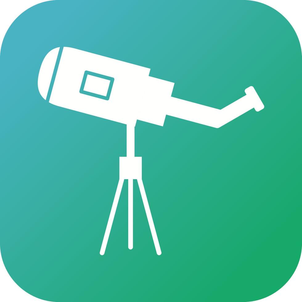 Unique Telescope Vector Glyph Icon