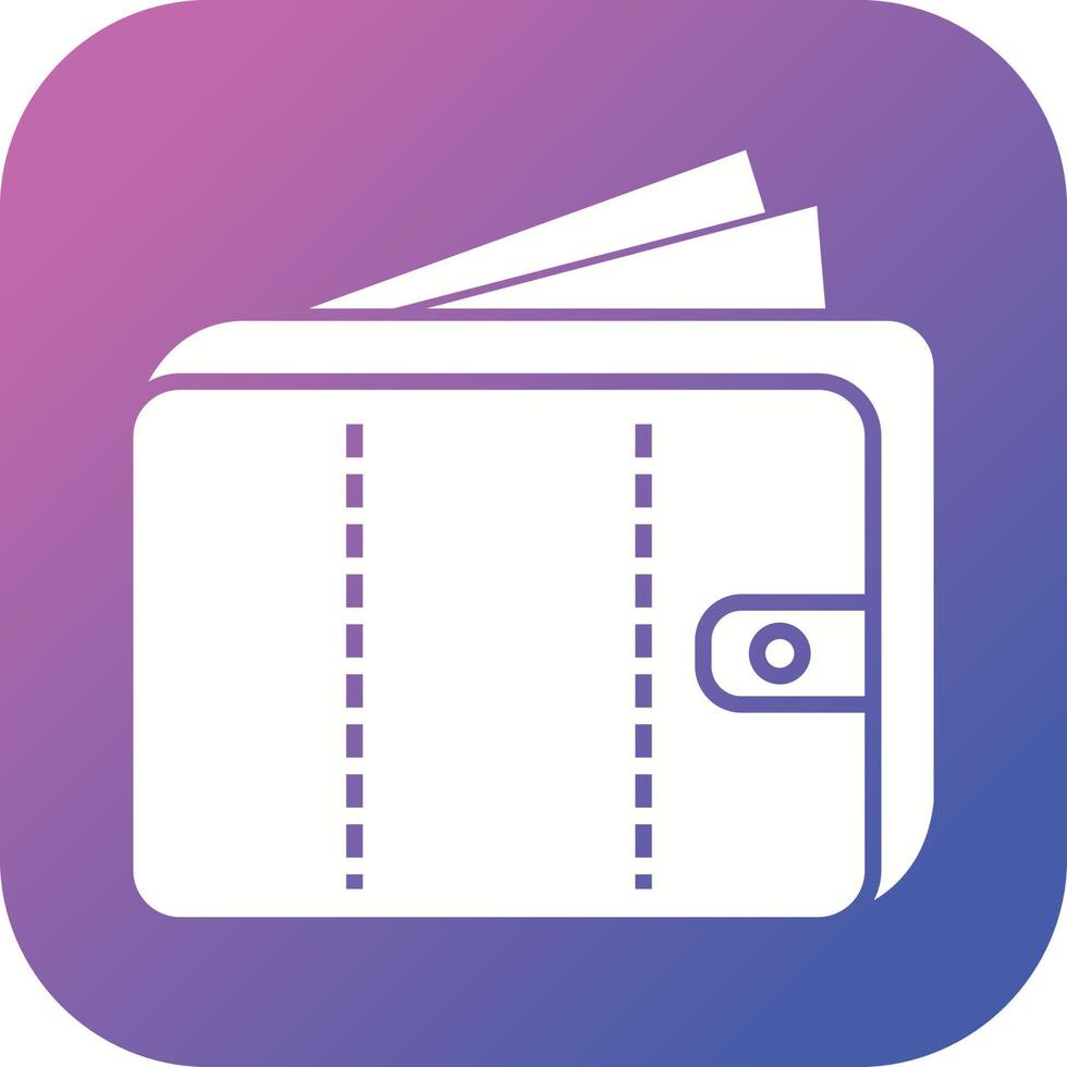 Beautiful Money in wallet Vector Glyph icon