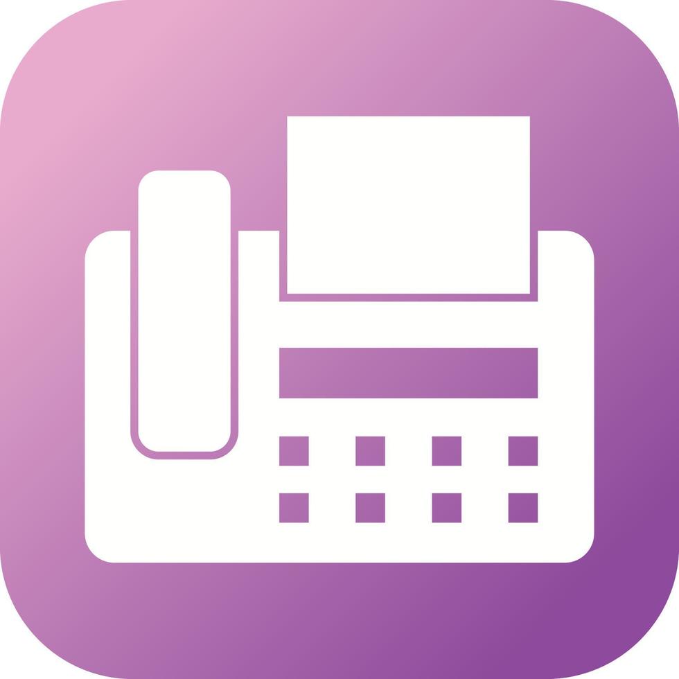 Beautiful Fax machine Vector Glyph Icon