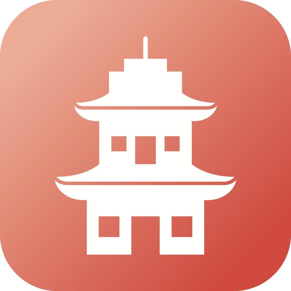 Beautiful Temple Vector Glyph Icon