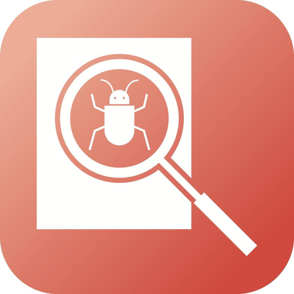 Beautiful Search bug Vector Glyph icon