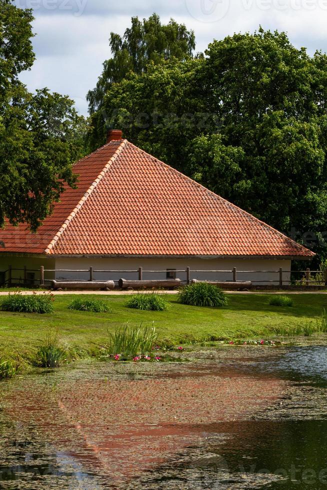 Old Houses in the Latvian country side photo