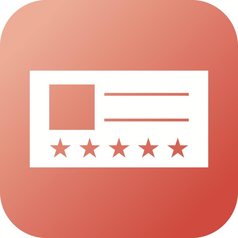 Beautiful Vip Card Glyph Vector Icon