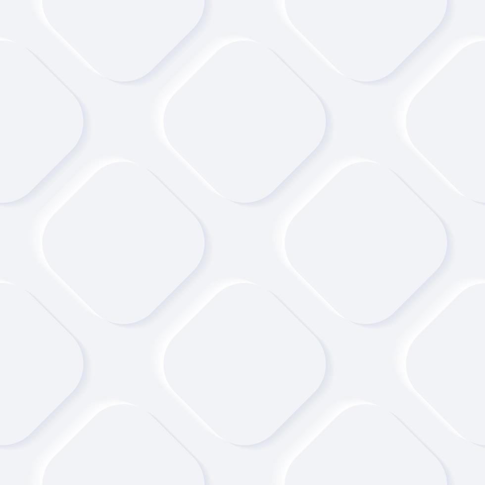 White embossed pattern of rhombuses in a realistic style for printing and decoration.Vector illustration. vector