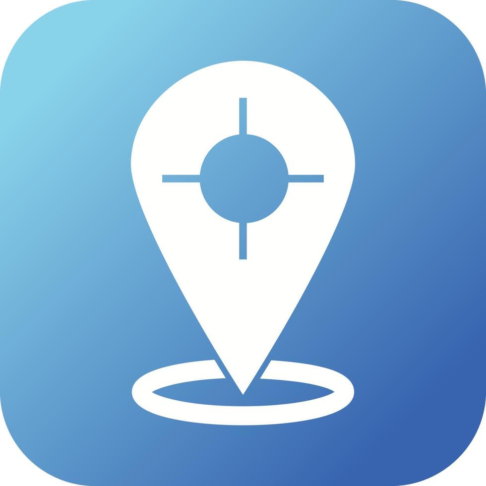 Beautiful Track Location Glyph Vector Icon