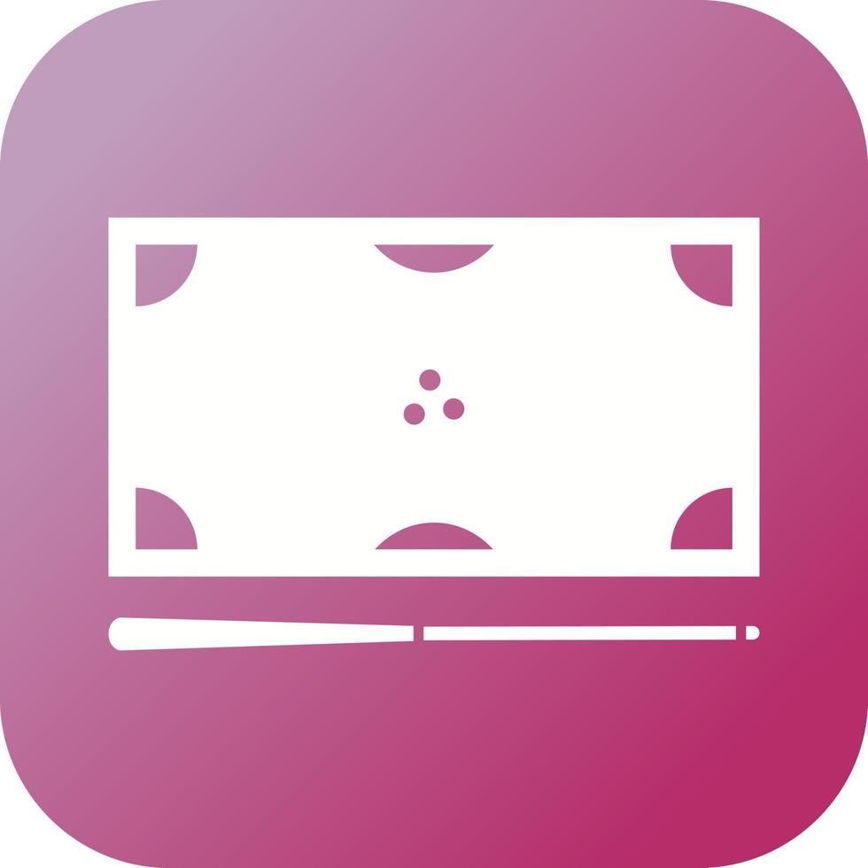 Beautiful Billiards Glyph Vector Icon