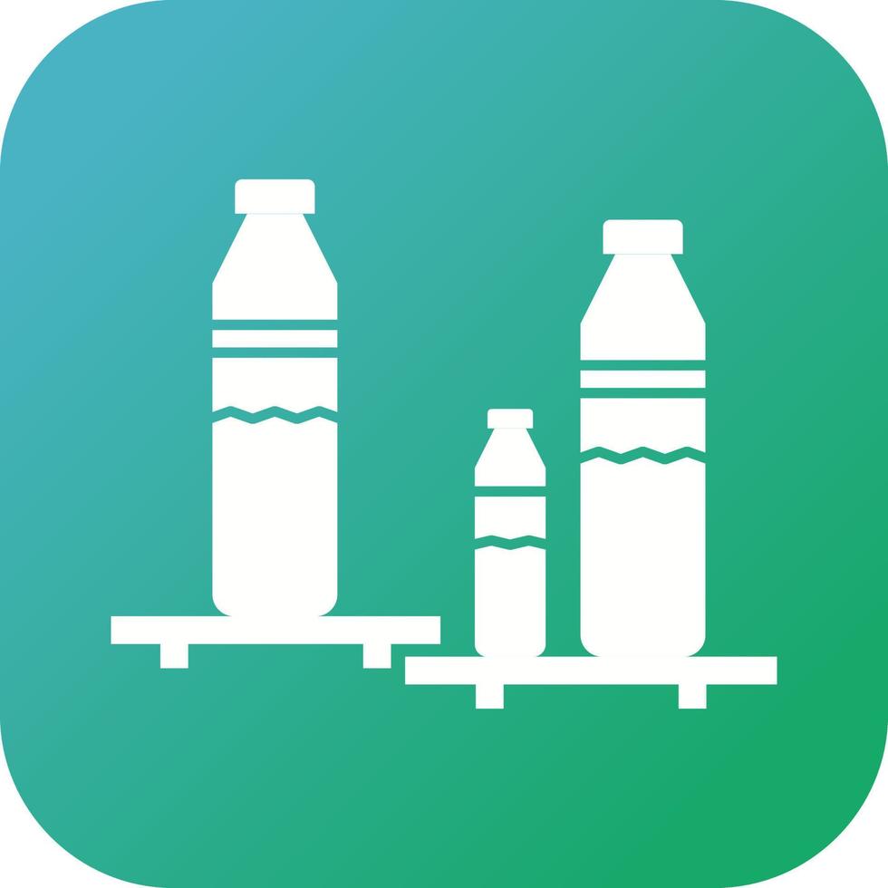 Beautiful Bottles Shelf Glyph Vector Icon