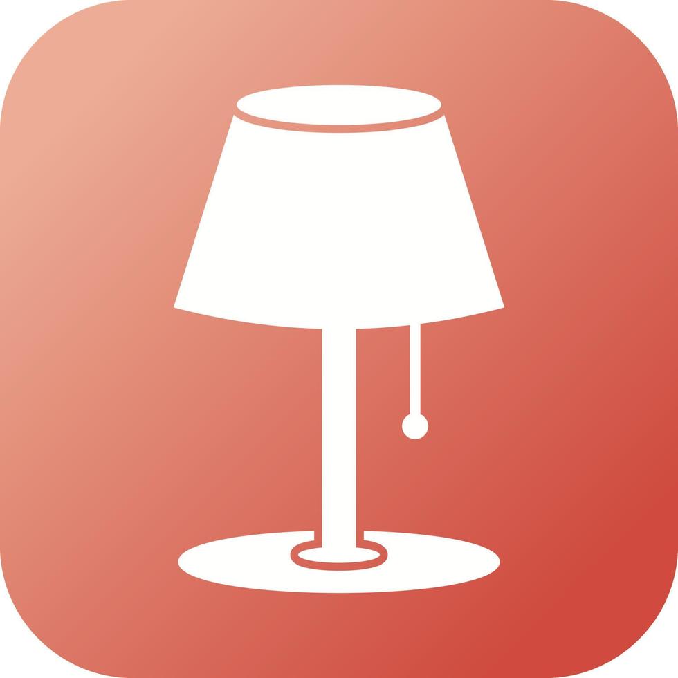 Beautiful Glyph Table lamp Vector Icon