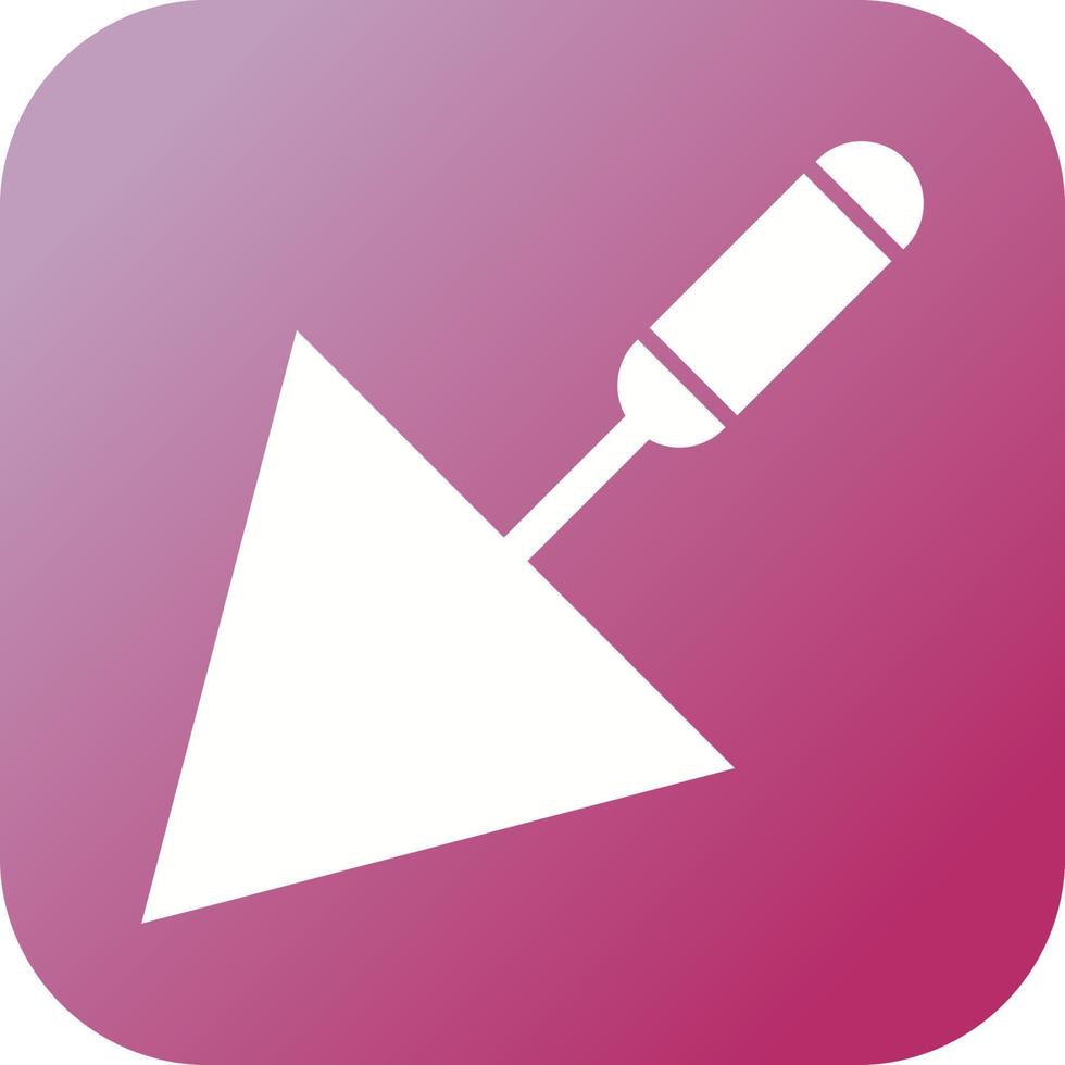 Beautiful Trowel Glyph Vector Icon