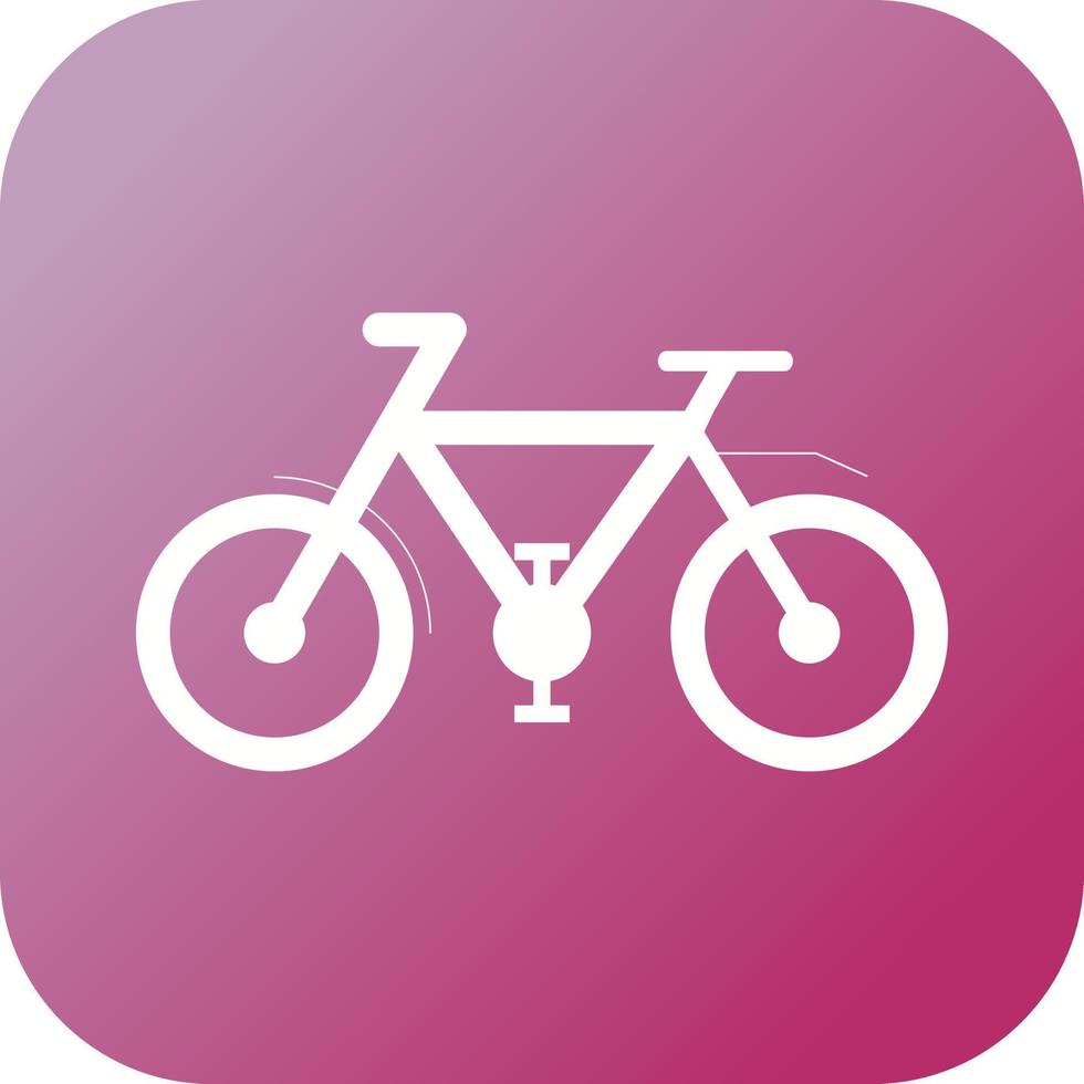 Beautiful Bicycle Glyph Vector Icon