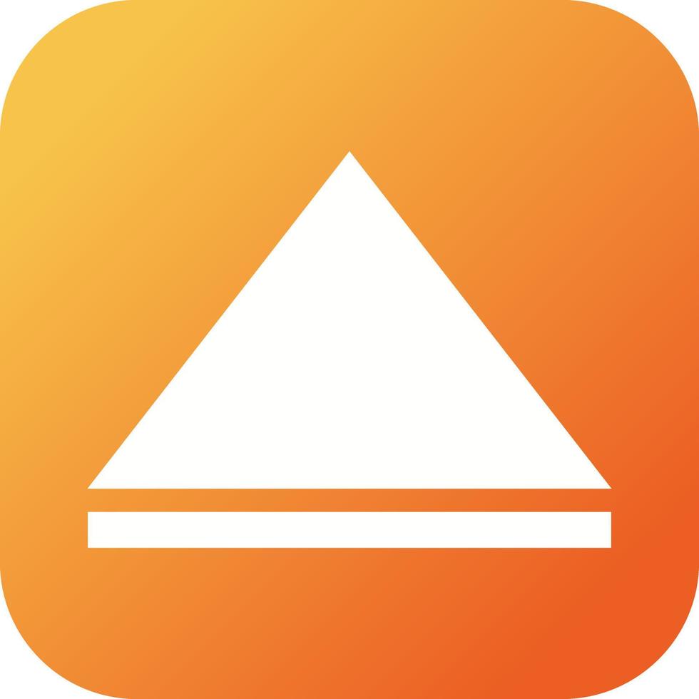Beautiful Arrow Up Glyph Vector Icon