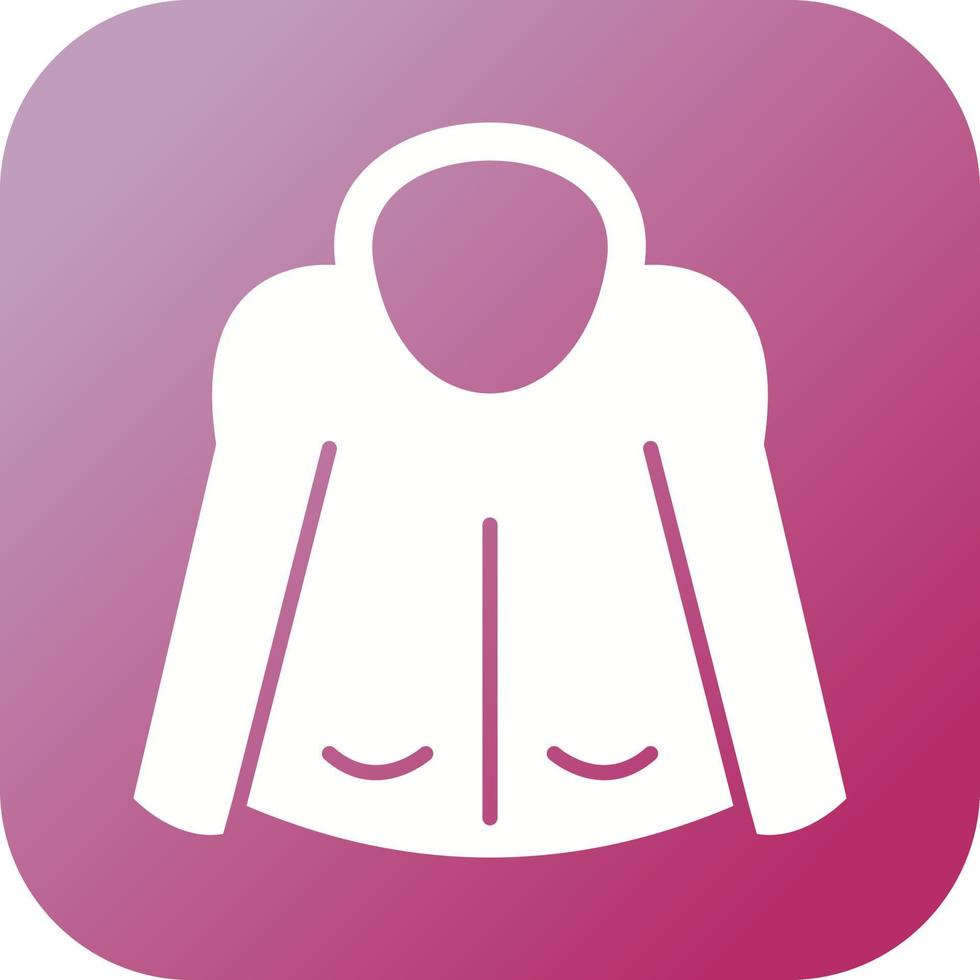 Beautiful Jacket Glyph Vector Icon