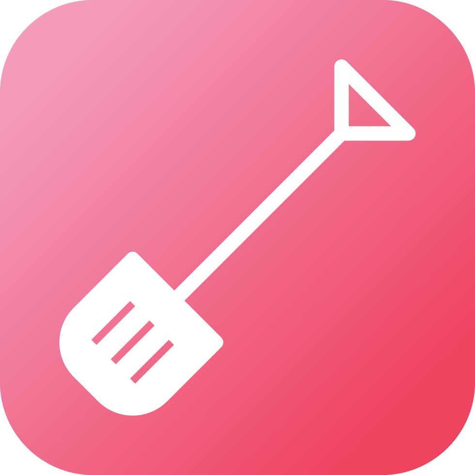 Beautiful Snow Shovel Glyph Vector Icon