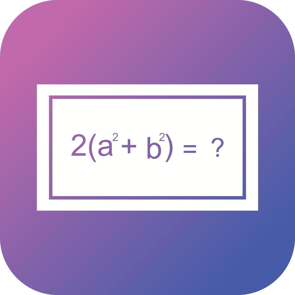 Beautiful Solving Formula Glyph Vector Icon