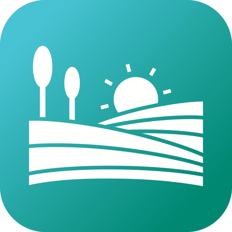 Beautiful Farms Glyph Vector Icon