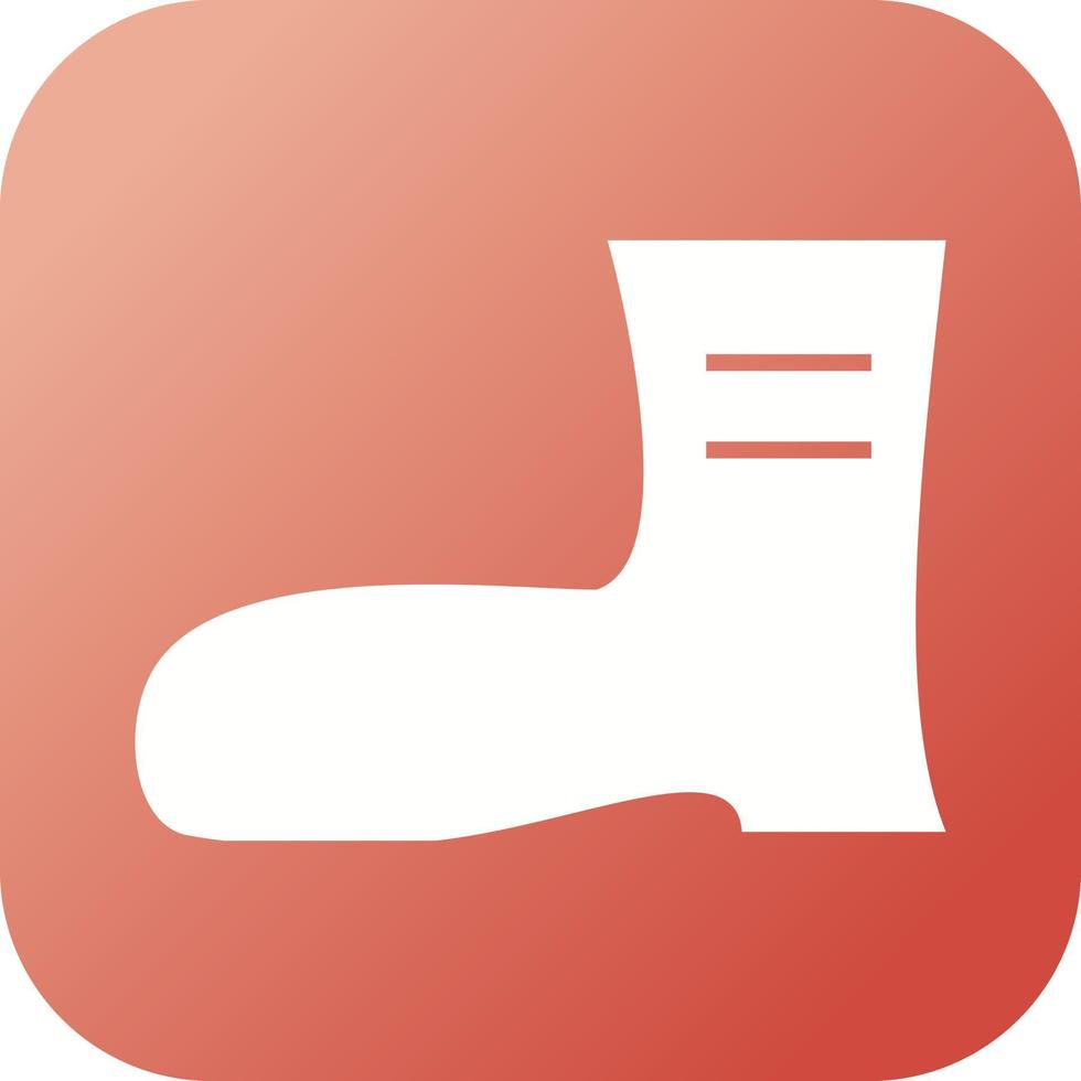 Beautiful Long Boot Glyph Vector Icon