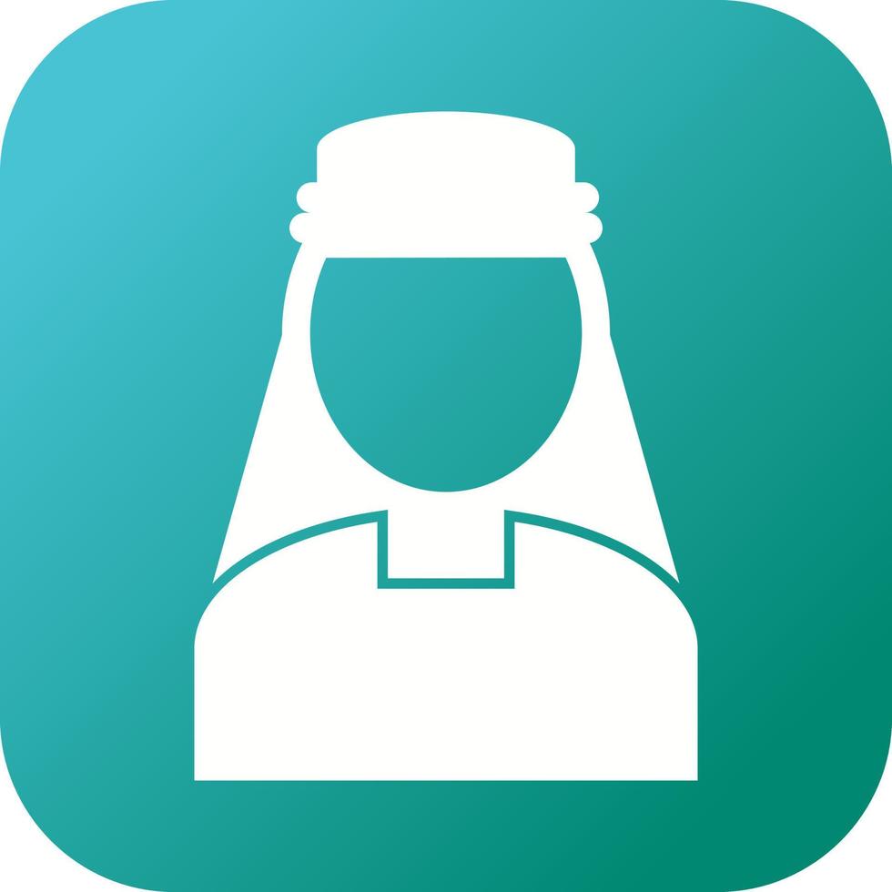 Beautiful Turkish Man Glyph Vector Icon