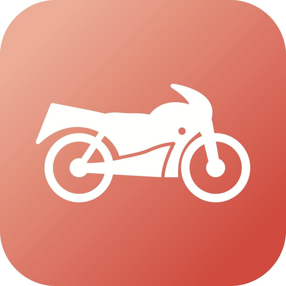 Unique Bike Vector Glyph Icon