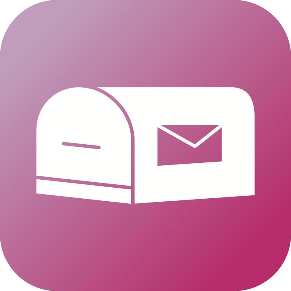 Unique Letterbox Vector Glyph Icon