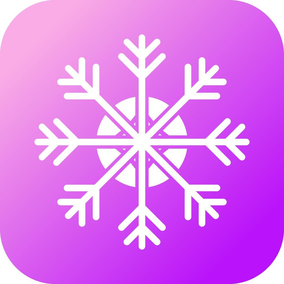 icono de vector de copo de nieve