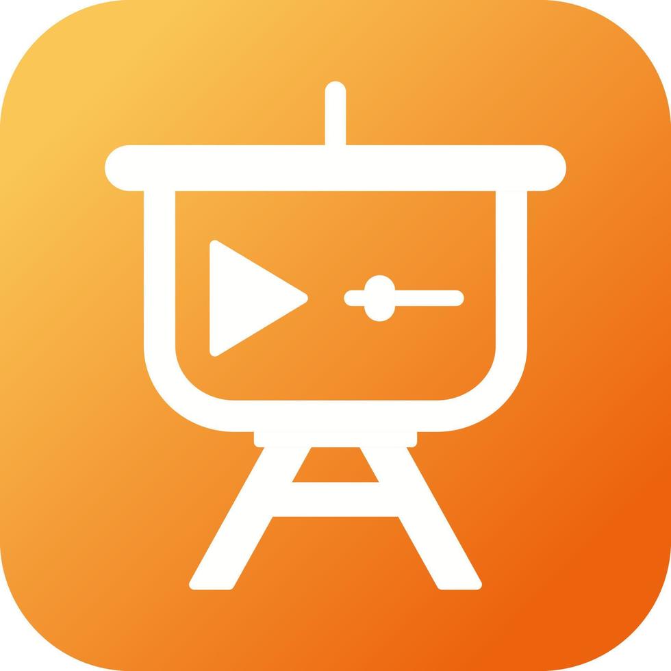 Video Presentation Vector Icon