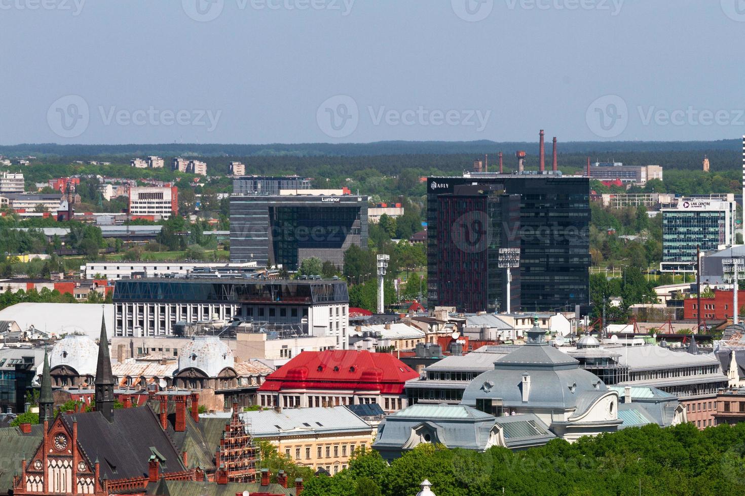 riga desde arriba en el verano foto