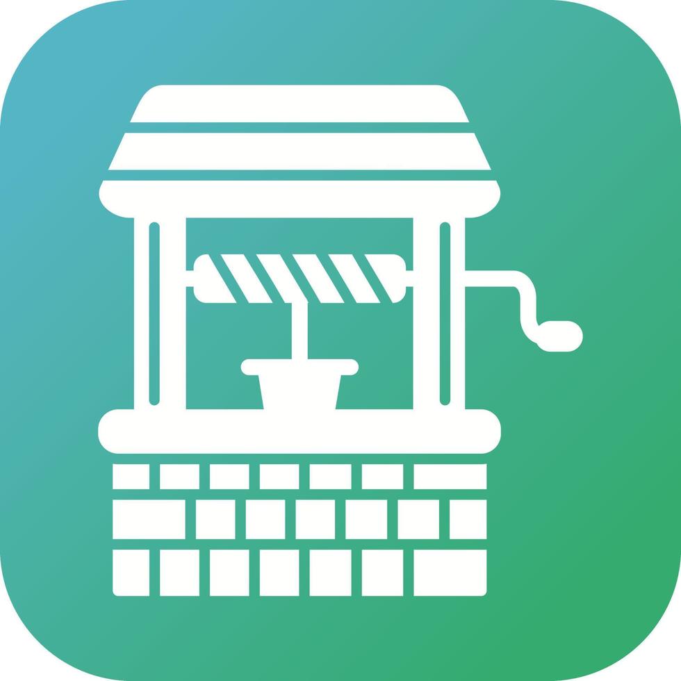 Water Well Vector Icon