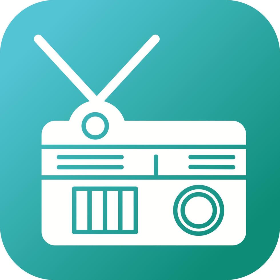 icono de vector de radio