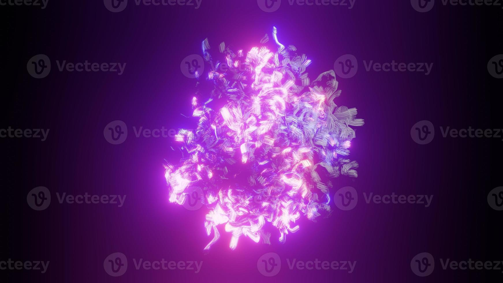 motion graphics neon glowing abstract effects image on black background photo