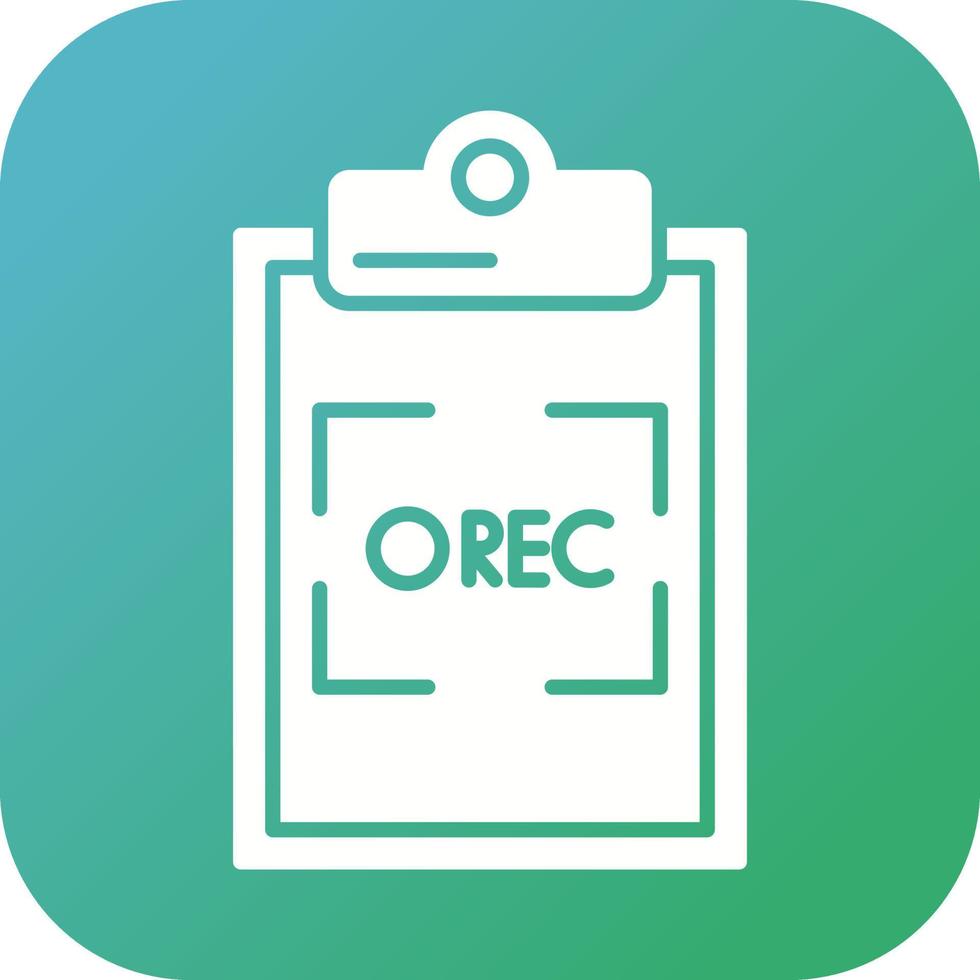 Record Vector Icon