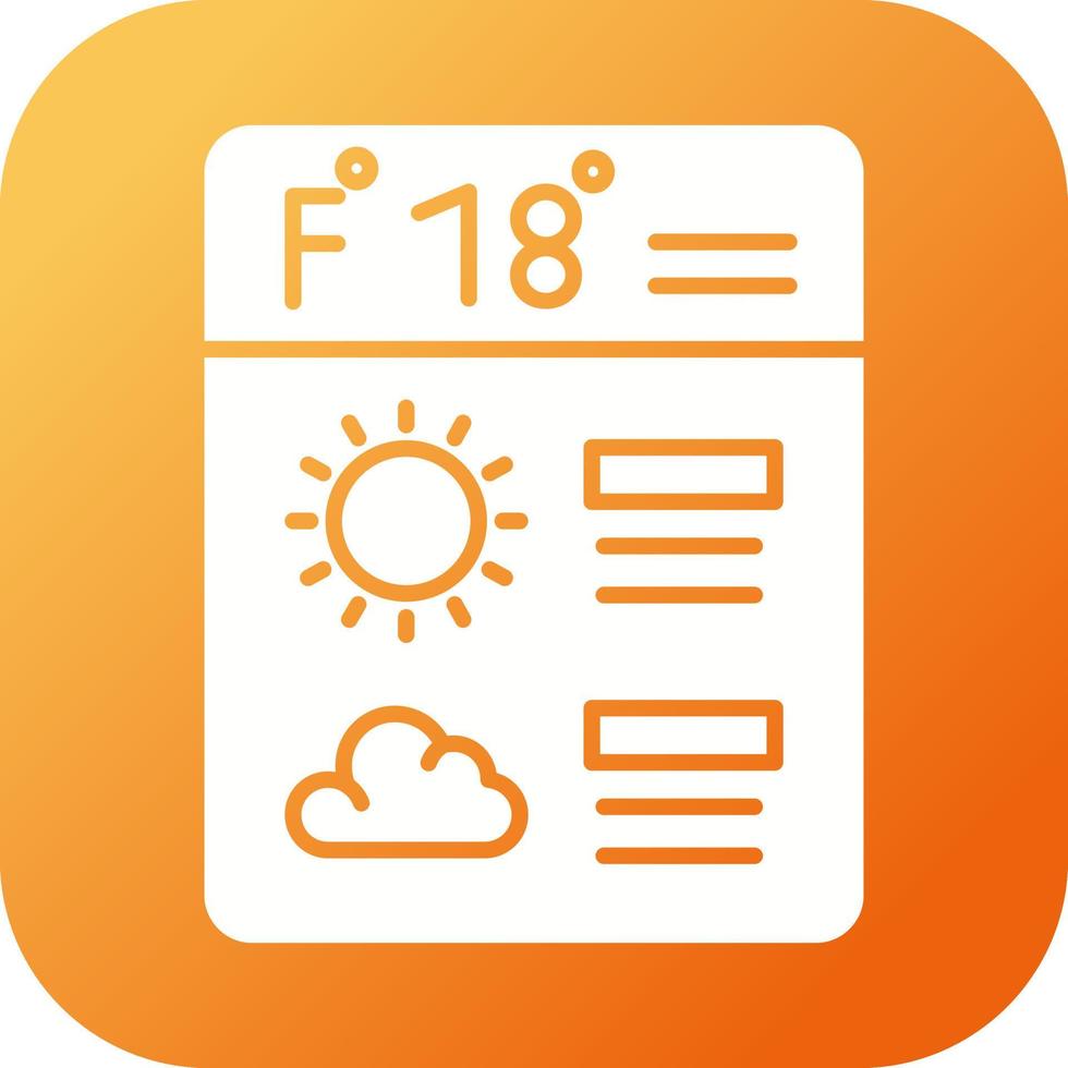Forecast Vector Icon