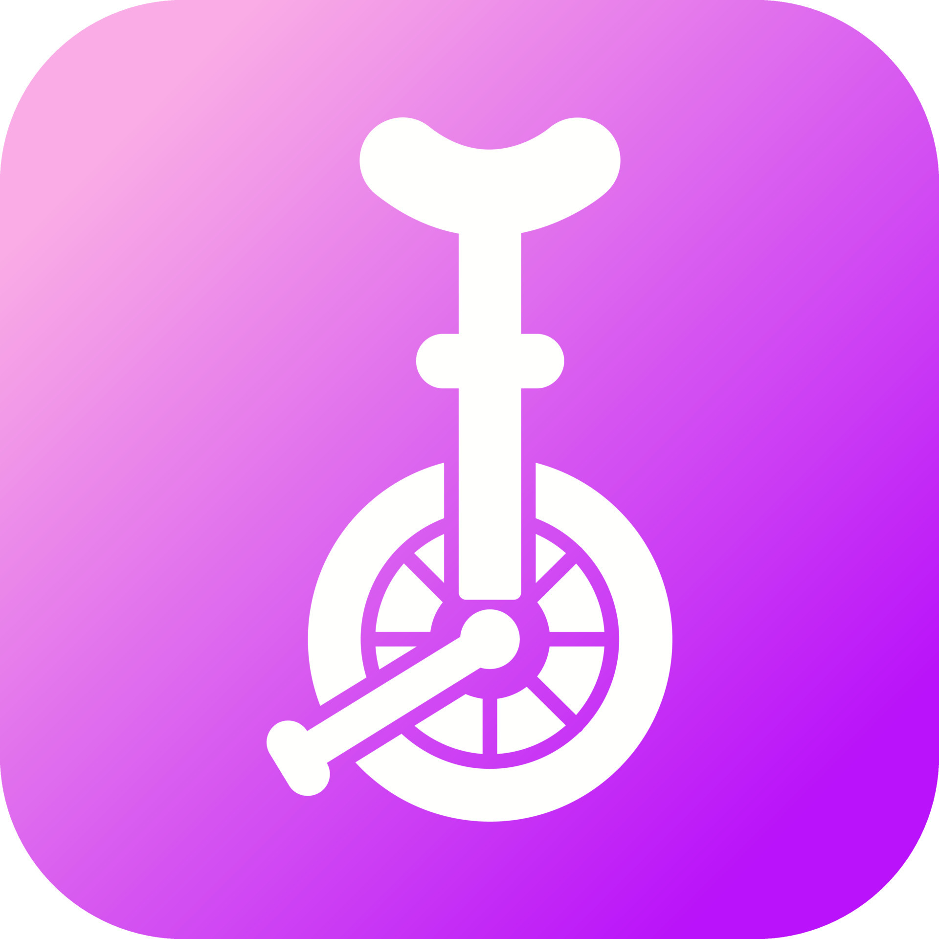 Unicycle Vector Icon 17146807 Vector Art at Vecteezy