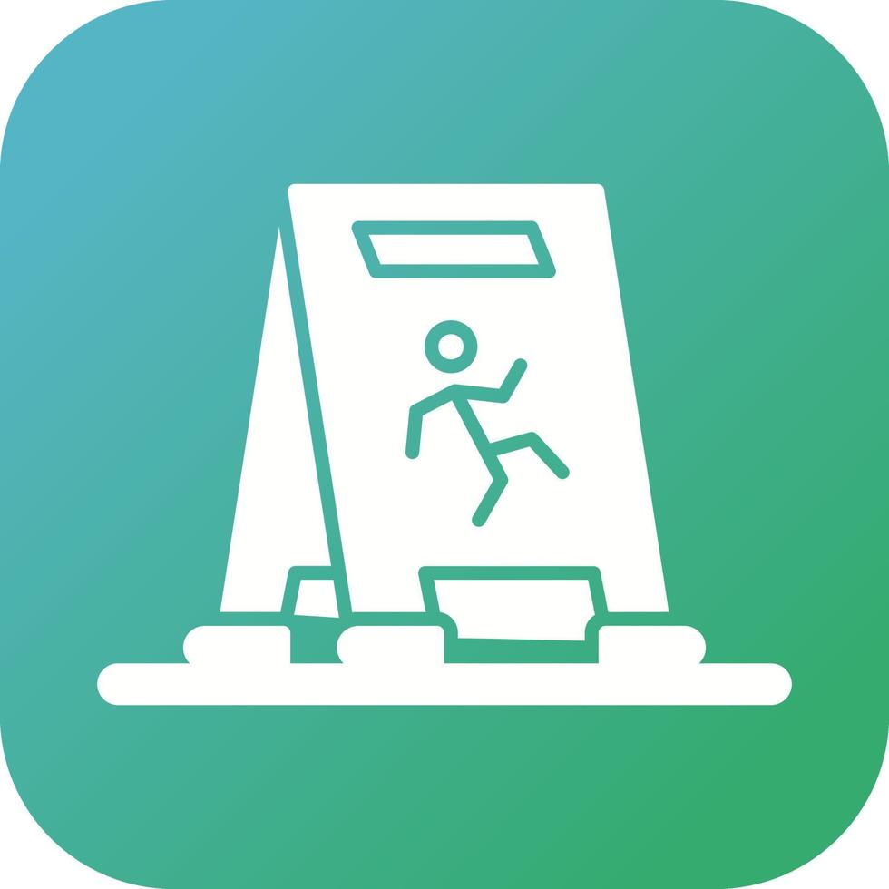 Wet Floor Vector Icon