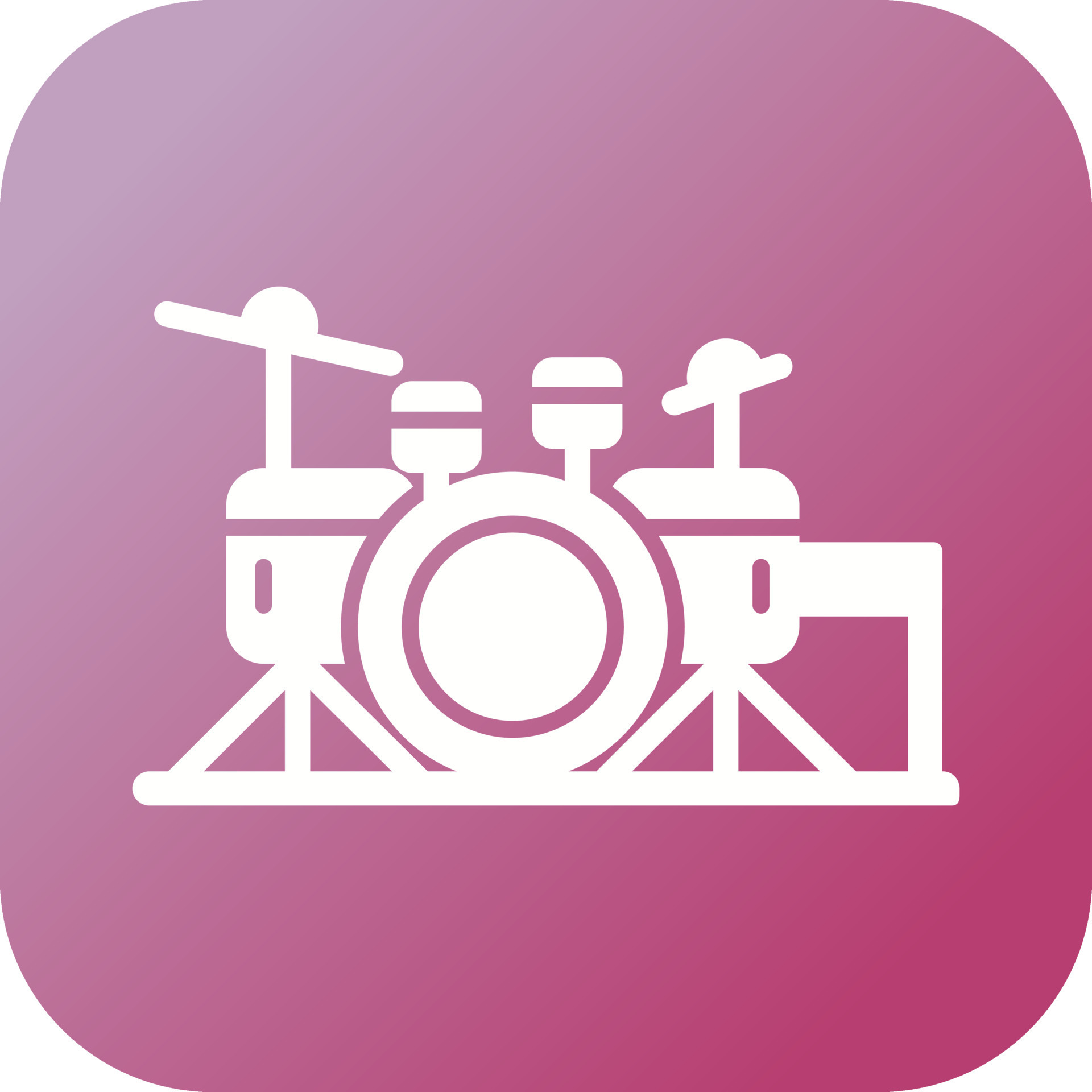 Drum Set Vector Icon 17147277 Vector Art at Vecteezy