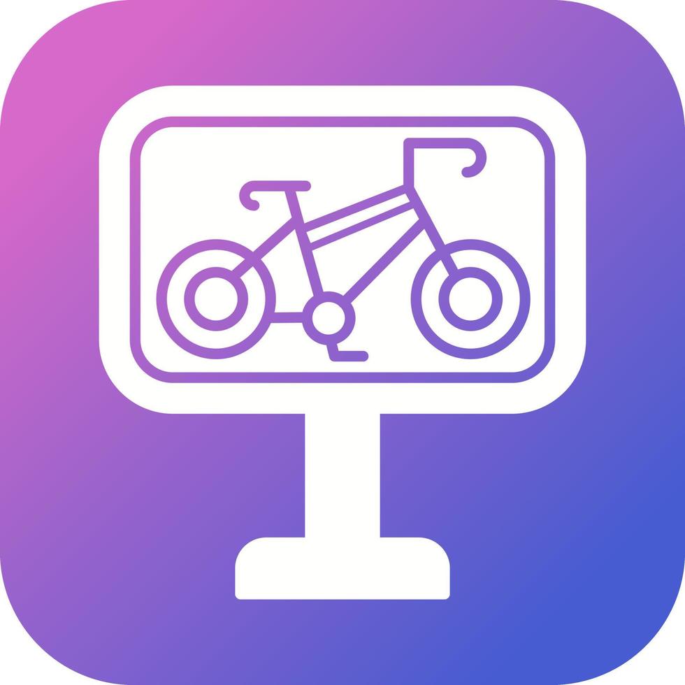 Bike Lane Vector Icon